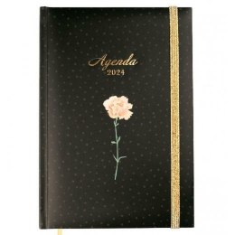 Kalendarz książkowy Finocam Dynamic Berlin Flower 2024 Wielokolorowy A5 14 x 20,4 cm