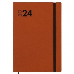 Kalendarz książkowy Finocam Dynamic Mara 2024 Brązowy 16,5 x 24 cm
