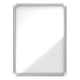 Tablica Ogłoszeń Nobo Premium Plus Magnetyczny Biały Srebrzysty Metal Szkło