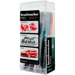 Zestaw markerów Karin Brushmarker Pro - Basic Colours 12 Części