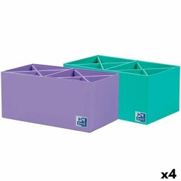 Zestaw pudełek do łączenia w organizer Oxford Karton 115 x 11 cm (4 Sztuk) 2 Części