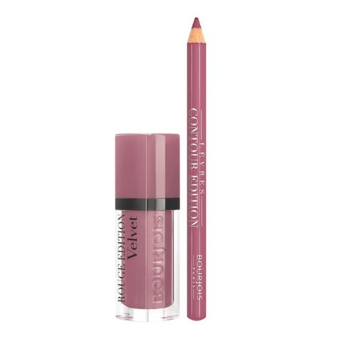 Zestaw Kosmetyków dla Kobiet Rouge Édition Velvet Bourjois (2 pcs) - 15 + contour lipliner #7