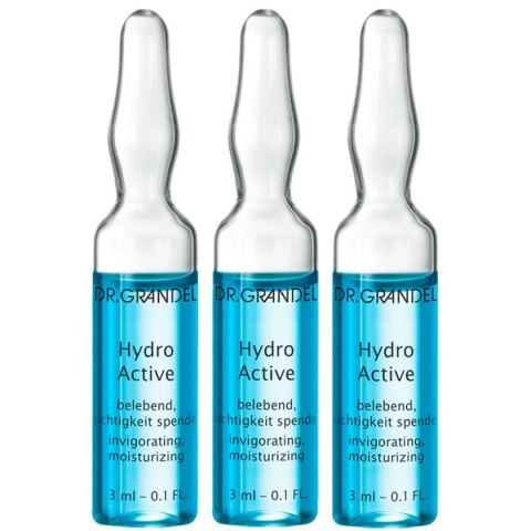 Ampułki Dr. Grandel Hydro Active 3 ml 3 Sztuk Głębokie nawilżenie