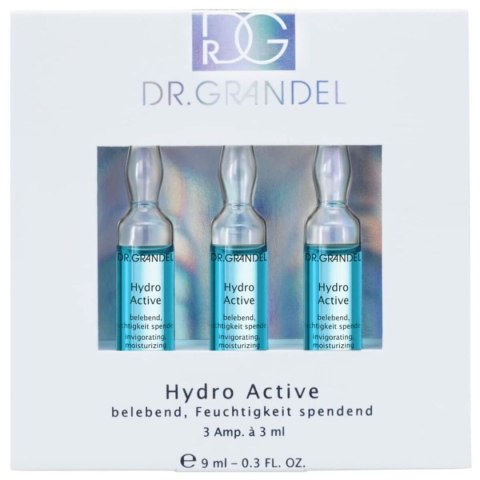 Ampułki Dr. Grandel Hydro Active 3 ml 3 Sztuk Głębokie nawilżenie