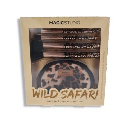 Zestaw Pędzli do Makijażu Magic Studio Wild Safari Savage 4 Części