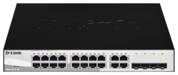 D-LINK DGS-1210-20, Gigabitowy inteligentny przełącznik z 16 portami 10/100/1000Base-T i 4 portami Gigabit MiniGBIC (SFP), 802.3