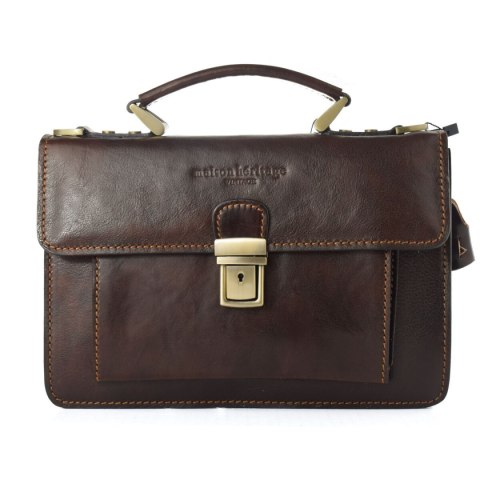 Torba Damska Maison Heritage EDMOND-MARRON-FONCE Brązowy 26 x 18 x 8 cm