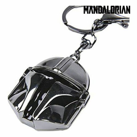 Brelok 3D The Mandalorian Srebrzysty Silver