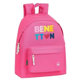 Plecak szkolny Benetton Heart Różowy