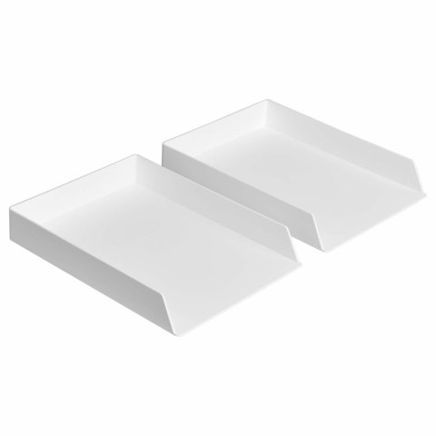 Taca do sortowania Amazon Basics Biały Plastikowy 2 Sztuk (Odnowione A+)