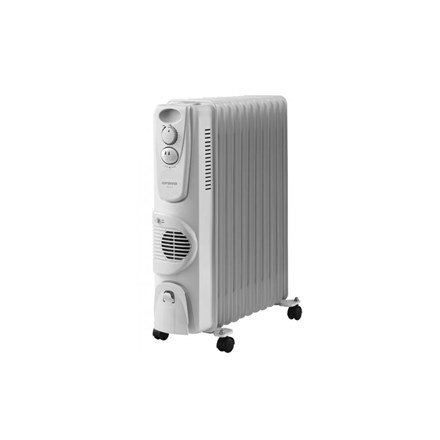 ORAVA OH-11A Grzejnik olejowy, 1000 W, 1500 W i 2500 W, Liczba poziomów mocy 3, Biały