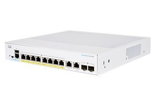 Cisco CBS350-8FP-2G-EU łącza sieciowe Zarządzany L2/L3 Gigabit Ethernet (10/100/1000) Srebrny