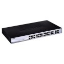 D-Link DGS-1210-24P Zarządzany L2 Gigabit Ethernet (10/100/1000) Obsługa PoE Czarny