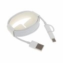 Kabel Micro USB Xiaomi Mi 2-in-1 USB Cable (Micro USB to Type C) 100cm Biały 1 m