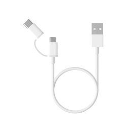 Kabel Micro USB Xiaomi Mi 2-in-1 USB Cable (Micro USB to Type C) 100cm Biały 1 m