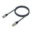 Kabel USB-C Aisens A107-0635 Szary 1 m