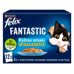 FELIX Fantastic Ryba - mokra karma dla kota - 12x85g