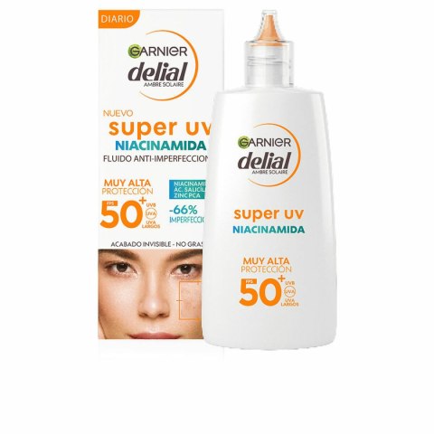 Kuracja przeciw niedoskonałościom Garnier Delial Super Uv Spf 50 40 ml Niacynamid