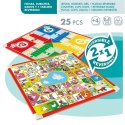 Deska Parcheesi Colorbaby 32 x 32 x 1 cm (25 Części) (6 Sztuk)