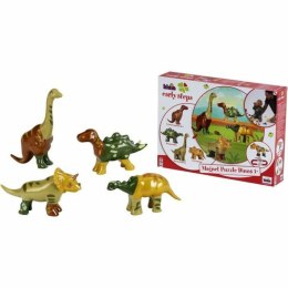 Zestaw do budowania Klein Magnet Dino Puzzle Wielokolorowy