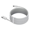 BASEUS KABEL USB/USB-C SIMPLE WISDOM, 40W, 5A, 1.5M BIAŁY