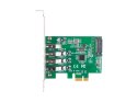 LANBERG KARTA PCI-E X1 -> 4X USB-A 3.1 GEN1 ŚLEDŹ LOW PROFILE PCE-US3-004