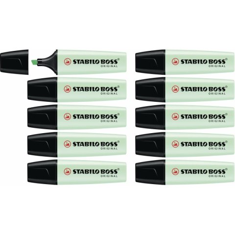Zakreślacz Stabilo BOSS ORIGINAL Kolor Zielony (10 Sztuk)