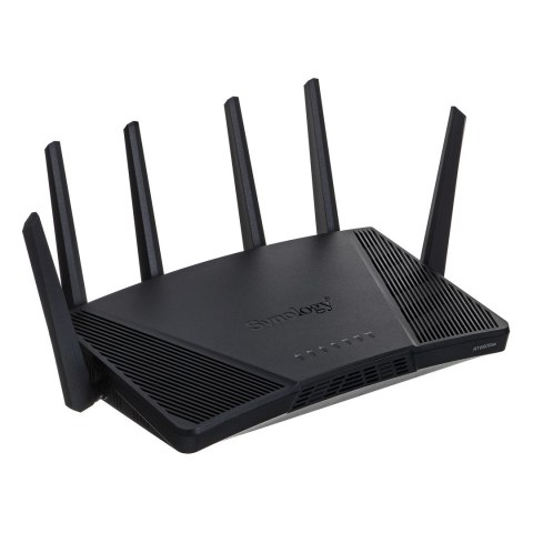 Synology RT6600ax Router WiFi6 1xWAN 3xGbE 1x2.5Gb router bezprzewodowy Tri-band (2.4 GHz/5 GHz/5 GHz) Czarny