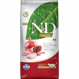 FARMINA N&D Prime Cat Neutered Chicken&Pomegranate - sucha karma dla kota - 5 kg