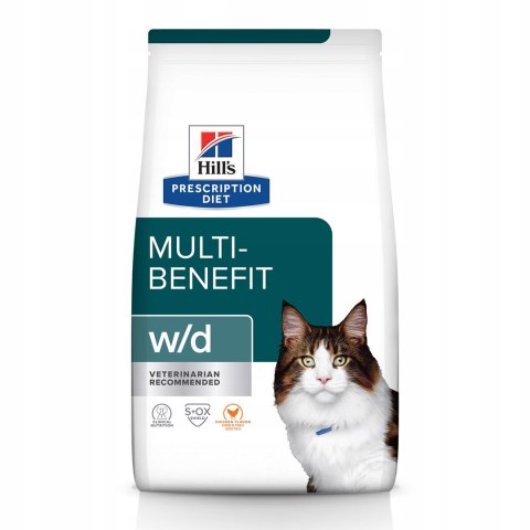 Hill's Prescription Diet Feline w/d Multi-Benefit - sucha karma dla kota - 3 kg