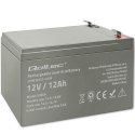 Qoltec Akumulator AGM | 12V | 12Ah | Bezobsługowy | Wydajny | LongLife | do UPS, security