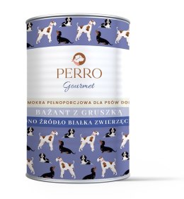 PERRO Gourmet Bażant z gruszką dla psów dorosłych 400 g