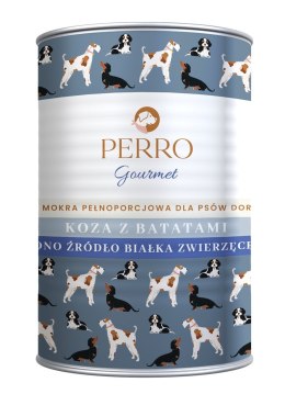 PERRO Gourmet Koza z batatami dla psów dorosłych 400 g