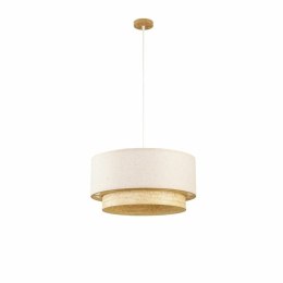 Lampa Sufitowa DKD Home Decor Poliester Biały Jasnobrązowy Bambus 50 W (50 x 50 x 25 cm)