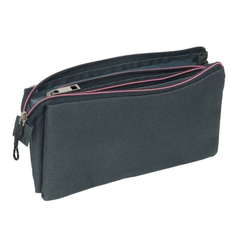 Piórnik Potrójny Kings League Kunisport Szary 22 x 12 x 3 cm