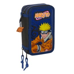Piórnik potrójny Naruto Ninja Niebieski Czarny 12,5 x 19,5 x 5,5 cm 36 Części