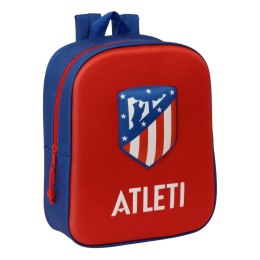 Plecak szkolny Atlético Madrid Czerwony 22 x 27 x 10 cm 3D