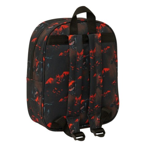 Plecak szkolny Batman Czarny 22 x 27 x 10 cm 3D