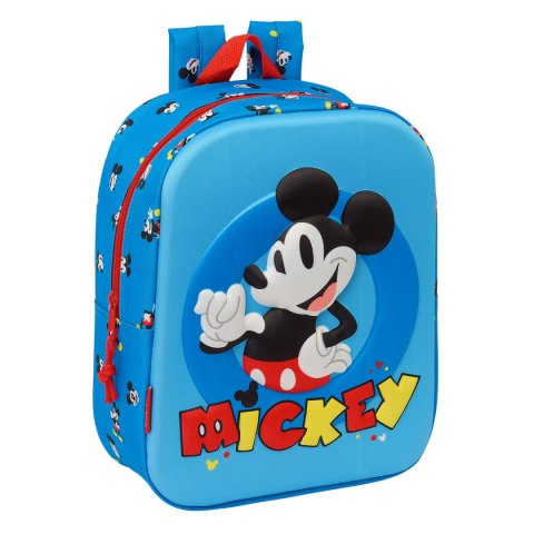 Plecak szkolny Mickey Mouse Clubhouse Niebieski 22 x 27 x 10 cm 3D