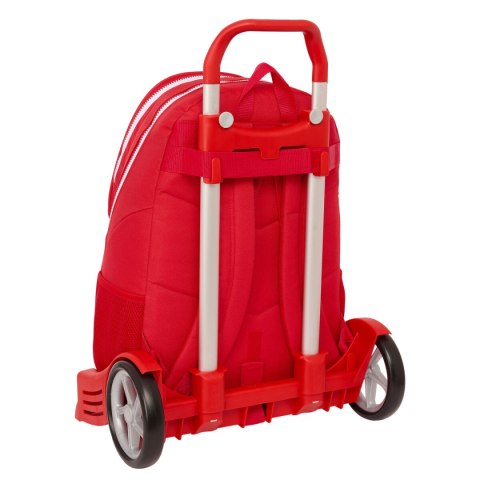 Torba szkolna z kółkami Sevilla Fútbol Club Czerwony 32 x 44 x 16 cm