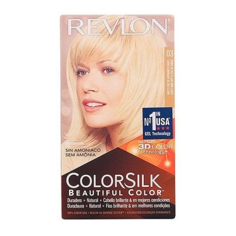 Farba bez Amoniaku Colorsilk Revlon RK-76789 Super Jasny Naturalny Blond (1 Sztuk)