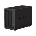 NAS Synology DS723+; Tower; 2x (3.5" SATA HDD); AMD Ryzen R1600;,2GB DDR4 ECC (max. 32GB), 2x 1GbE RJ-45