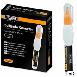 Korektor w ołówku Ingraf 8 ml (12 Sztuk)