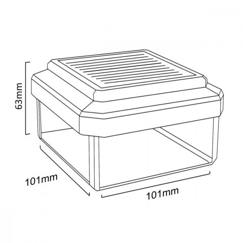 Lampa solarna na słupek 100x100 GB128