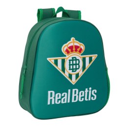 Plecak szkolny 3D Real Betis Balompié Kolor Zielony 27 x 33 x 10 cm