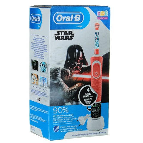 Szczoteczka do zębów Braun Oral-B D100 kids Star Wars -czerwony (pudełko)