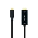 Kabel USB-C na HDMI NANOCABLE 10.15.5132 Czarny 1,8 m 4K Ultra HD