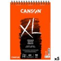 Blok rysunkowy Canson XL Esboso 20 Kartki Biały Naturalny A4 5 Sztuk 90 g/m²