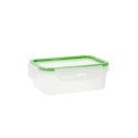 Pojemnik na Lunch Quid Greenery 1 L Przezroczysty Plastikowy 13 x 18 x 6,8 cm - 1 L (4 Sztuk) (Pack 4x)