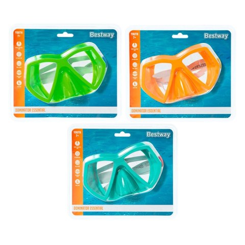 Bestway Maska do Nurkowania dla Dorosłych Anatomiczny Pasek Kolor Losowy +14 Lat Plaża i Basen 22056